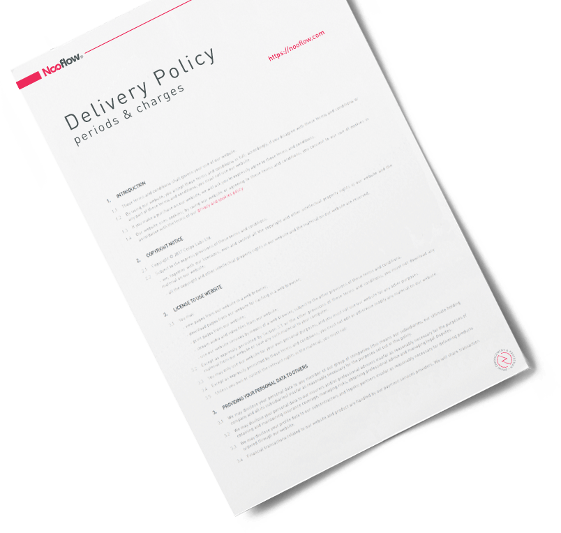 Nooflow® Absolute Mind - Delivery Policy
